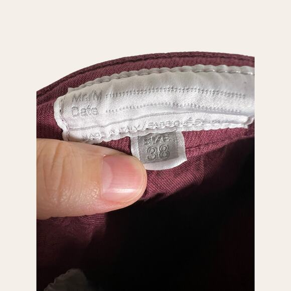 Eleventy Men’s Red Slim Fit 5-Pocket Pants Size 38 - Picture 8 of 10